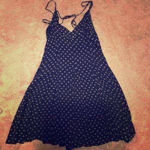 Blue floral strappy sundress